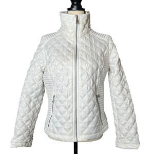 Marc New York Women's Quilted Jacket Size Small Full Zipper in White